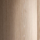 Mesa de comedor de chapa de roble y madera contrachapada en color crema – detalle