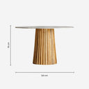 Mesa de comedor de líneas contemporáneas
