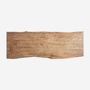Mesa de comedor de madera de acacia en color marrón claro natural