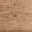 Mesa de comedor de madera de acacia en color marrón claro natural – detalle