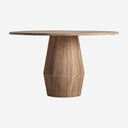 Mesa de comedor de madera de mango en color marrón claro 130 x 75 cm