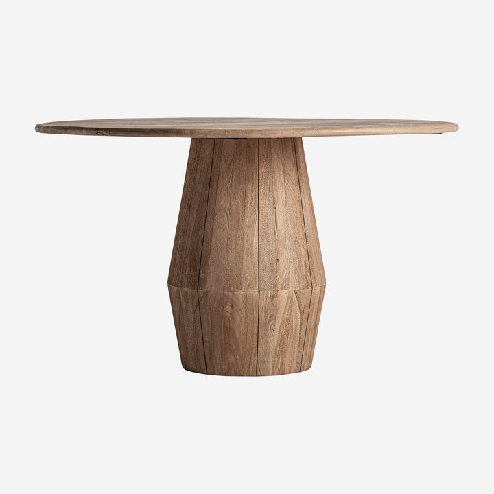 Mesa de comedor de madera de mango en color marrón claro 130 x 75 cm