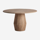 Mesa de comedor de madera de mango en color marrón claro 130 x 75 cm