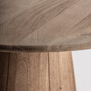 Mesa de comedor de madera de mango en color marrón claro 130 x 75 cm – detalle