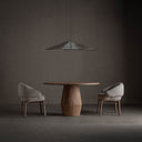 Mesa de comedor de madera de mango en color marrón claro 130 x 75 cm – detalle