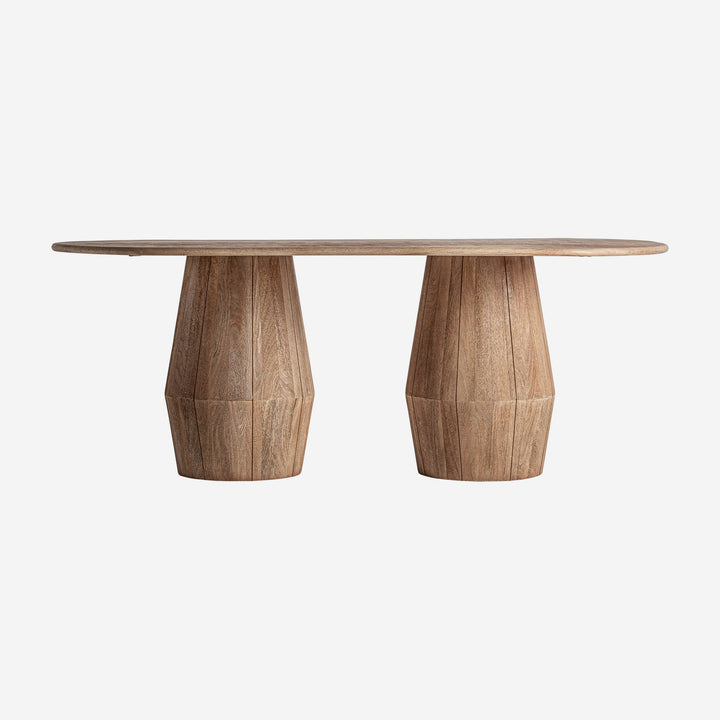 Mesa de comedor de madera de mango en color marrón claro 220 x 110 x 75 cm