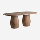 Mesa de comedor de madera de mango en color marrón claro 220 x 110 x 75 cm