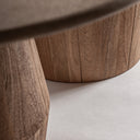 Mesa de comedor de madera de mango en color marrón claro 220 x 110 x 75 cm – detalle