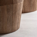 Mesa de comedor de madera de mango en color marrón claro 220 x 110 x 75 cm – detalle