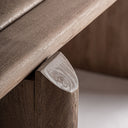 Mesa de comedor de madera de mango en color marrón claro 250 x 112 x 76 cm – detalle