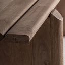 Mesa de comedor de madera de mango en color marrón claro 250 x 112 x 76 cm – detalle