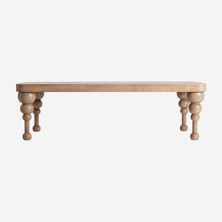 Mesa de comedor de madera de mango en color marrón claro 250 x 120 x 75 cm