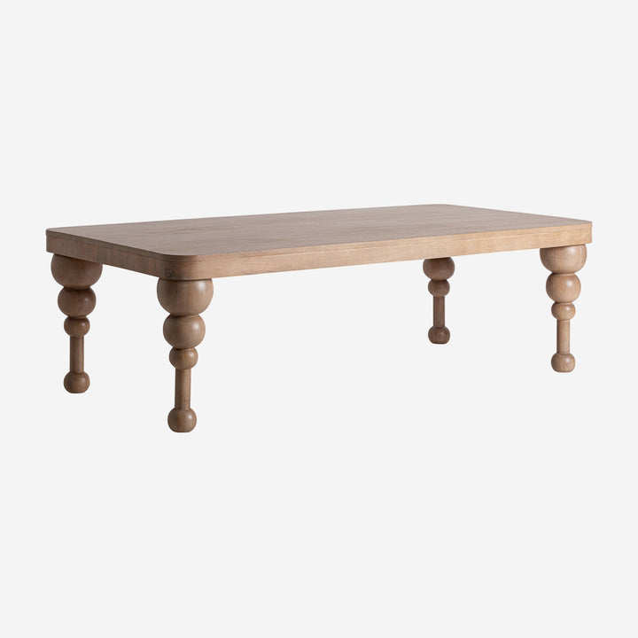 Mesa de comedor de madera de mango en color marrón claro 250 x 120 x 75 cm