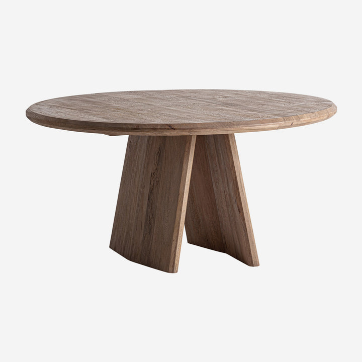 Mesa de comedor de madera de mango en color marrón natural