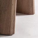 Mesa de comedor de madera de mango en color marrón natural – detalle
