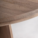 Mesa de comedor de madera de mango en color marrón natural – detalle