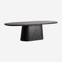 Mesa de comedor de madera de mango en color negro 250 x 105 x 75 cm