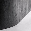 Mesa de comedor de madera de mango y madera de acacia en color negro – detalle