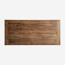 Mesa de comedor de madera de olmo en color marrón
