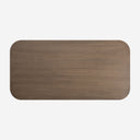 Mesa de comedor de madera de roble en color marrón 220 x 110 x 76 cm
