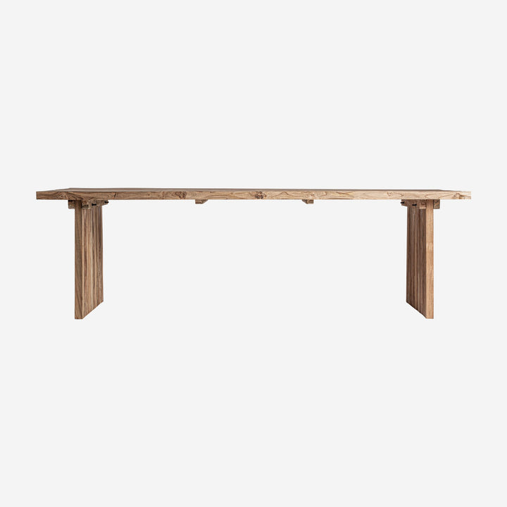 Mesa de comedor de madera de teca reciclada en color marrón 260 x 110 x 80 cm