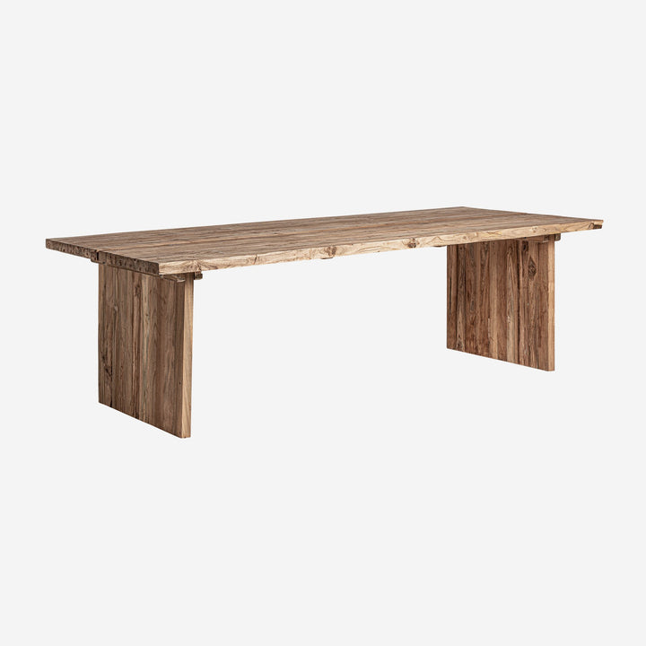 Mesa de comedor de madera de teca reciclada en color marrón 260 x 110 x 80 cm