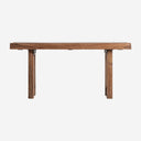 Mesa de comedor de madera recuperada en color marrón 200 x 71 x 91 cm