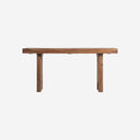 Mesa de comedor de madera recuperada en color marrón 200 x 71 x 91 cm