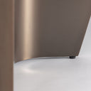 Mesa de comedor de piedra sinterizada en color blanco roto 280 x 120 x 77 cm – detalle