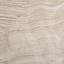 Mesa de comedor de travertino en color blanco roto – detalle