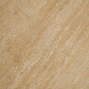 Mesa de comedor de travertino en color marrón claro 220 x 100 x 75 cm – detalle