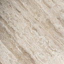 Mesa de comedor de travertino en color marrón claro 220 x 100 x 78 cm – detalle