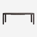 Mesa de comedor extensible de madera de fresno en color marrón lacado