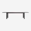 Mesa de comedor extensible de madera de fresno en color marrón lacado