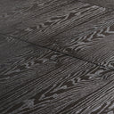 Mesa de comedor extensible de madera de fresno en color marrón lacado – detalle