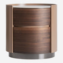 Mesita de noche de madera contrachapada en color marrón mate 48 x 47 x 49 cm – Diseño 2