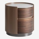 Mesita de noche de madera contrachapada en color marrón mate 48 x 47 x 49 cm – Diseño 2