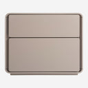 Mesita de noche de MDF en color beige