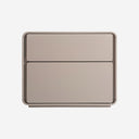 Mesita de noche de MDF en color beige