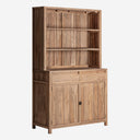 Mueble bar de madera de teca reciclada en color marrón claro envejecido