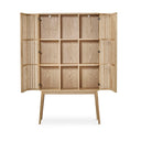 Mueble auxiliar de madera maciza natural, 90 cm, foto de producto (4)