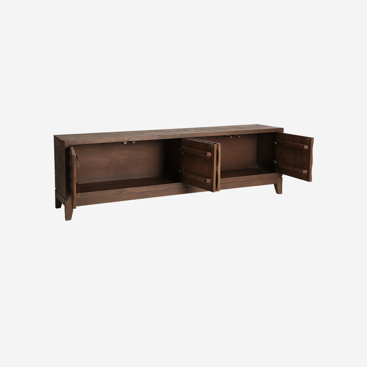 Mueble de TV de madera de mango en color marrón FISMES