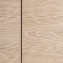 Mueble para TV de chapa de roble y madera contrachapada en color crema – detalle
