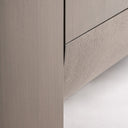 Mueble para TV de chapa de roble y MDF en color marrón – detalle