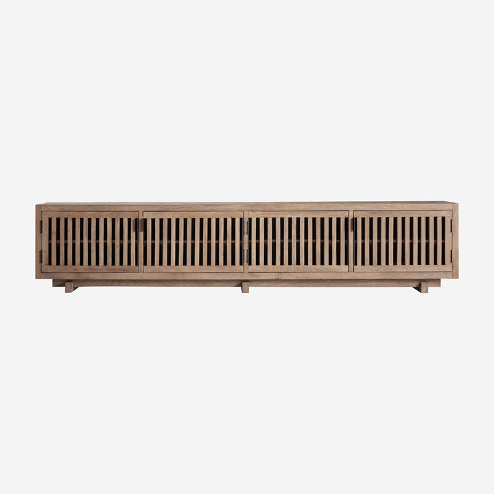 Mueble para TV de madera de mango en color marrón 253 x 45 x 53 cm