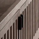 Mueble para TV de madera de mango en color marrón 253 x 45 x 53 cm – detalle