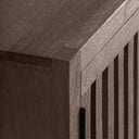 Mueble para TV de madera de mango en color marrón 253 x 45 x 53 cm – detalle