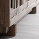 Mueble para TV de madera de mango en color marrón 253 x 45 x 53 cm – detalle