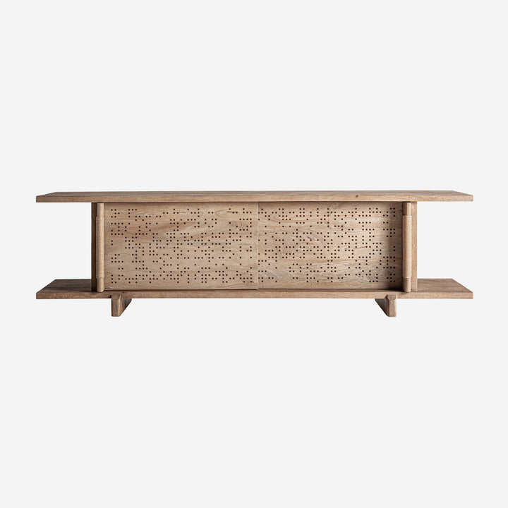 Mueble para TV de madera de mango en color marrón claro