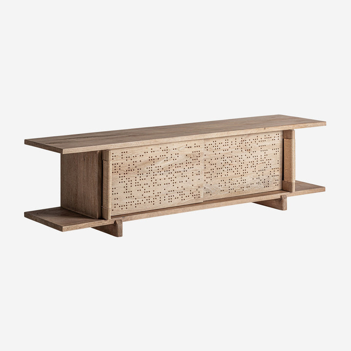 Mueble para TV de madera de mango en color marrón claro